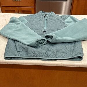 Fabletics Women’s Large quilted/ fleece Quarter-Zip Pullover